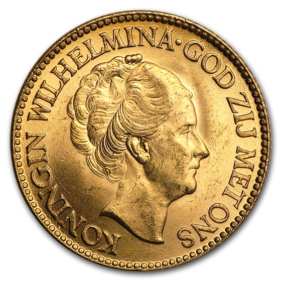 Netherlands Gold 10 Guilders (Random) BU Netherlands Gold 10 Guilders (Random) BU